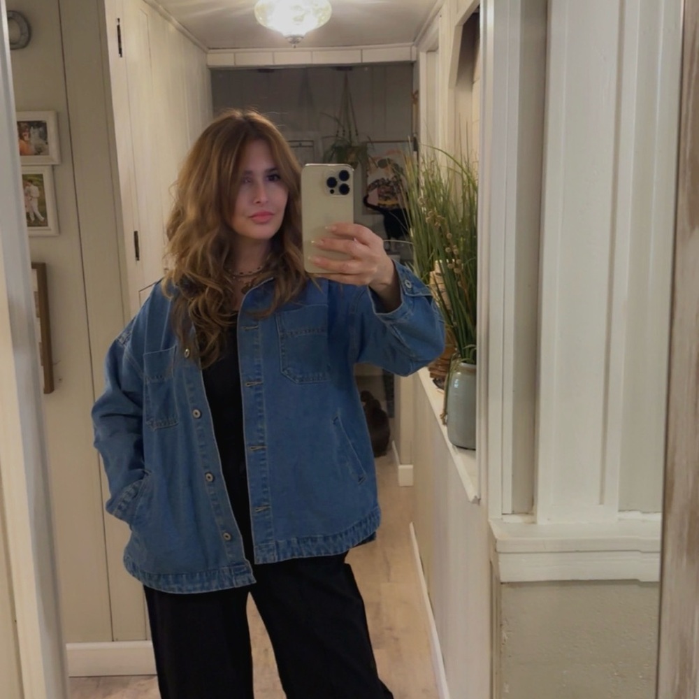 ✨ Cool-Girl Oversized Boyfriend Denim Jacket/Shacket | Size S | NWT ✨